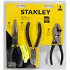 Image 1 : STANLEY 3PC PLIERS SET