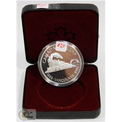 1986 PROOF CASED TRAIN CANADA SILVER DOLLAR
