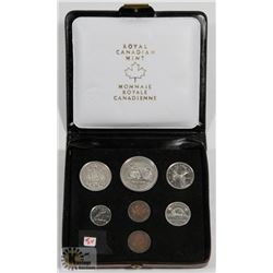 1974 CASED CANADA DOUBLE PENNY COIN SET