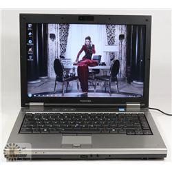 TOSHIBA TECRA WIN 7 PRO LAPTOP WITH AC ADAPTER