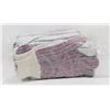 Image 1 : 1 DOZEN PAIR OF WORK GLOVES, BLUE RED PATTERN