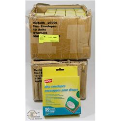 TWO CASES OF DISC ENVELOPES