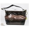 Image 1 : BROWN PRINCESS FLORENCE SNAKE SKIN STYLE PURSE