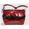 Image 1 : RED PRINCESS FLORENCE SNAKE SKIN STYLE PURSE