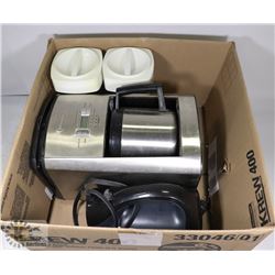 CANNISTER SET, STAINLESS STEEL COFFEE POT,