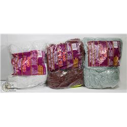 3 BAGS OF 1LB  ASSORTED COLOR 100%  ACRYLIC YARN