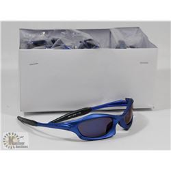 CASE OF DESIGNER BLUE FRAME SUNGLASSES