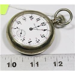 1888 HAMILTON RAILROAD POCKET WATCH, WORKING