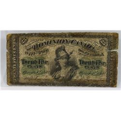 1870 CANADIAN SHINPLASTER