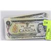 Image 1 : SET OF 10 CANADIAN $1 SEQUENTIAL BILLS