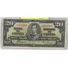 Image 1 : 1937 CANADIAN $20 BANKNOTE.