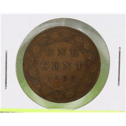 1908 CANADIAN EDWARD VII LARGE ONE CENT COIN.