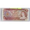 Image 1 : UNC 1974 CANADIAN $2.00 BANKNOTE.