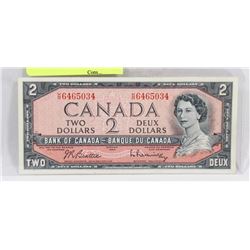 1954 CANADA $2 BILL
