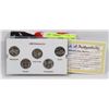 Image 1 : 2000 US PLATINUM STATE QUARTER SET.