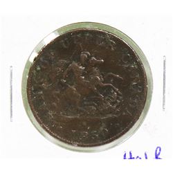 BANK OF UPPER CANADA 1850 HALF PENNY