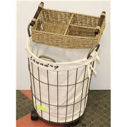 PAIR OF LAUNDRY BASKETS