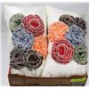 Image 1 : LOT OF 3 SHOWHOME APPLIQUED DECORATIVE PILLOWS