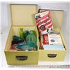 Image 1 : PAIR OF STORAGE BOXES WITH CONTENTS