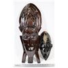 Image 1 : 2 INDIGENOUS CARVED WOODEN MASKS.