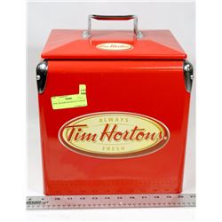 NEW TIM HORTONS METAL COOLER