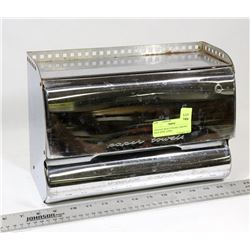 VINTAGE BEAUTYWARE CHROME WAX PAPER/ TOWEL