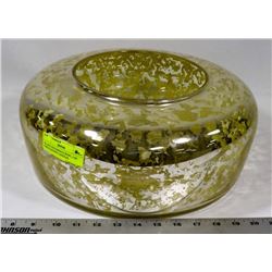 GLASS CENTERPIECE BOWL, USE FOR FLOATING CANDLES,