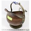 Image 1 : ANTIQUE BRASS COPPER SKUTTLE