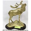 Image 1 : BRASS ELK STATUE 12" TALL