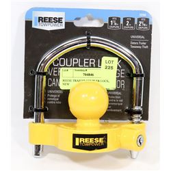 REESE TRAILER COUPLER LOCK, NEW