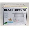 Image 1 : 4 QUART BLACK & DECKER STEAMER & RICE COOKER