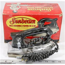 1950'S SUNBEAM IRON WITH ORIGINAL BOX