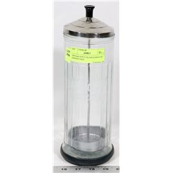 VINTAGE STYLE GLASS BARBICIDE DISINFECTANT