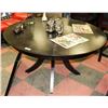 Image 1 : ROUND BLACK KITCHEN TABLE (54" DIA X 30" H)