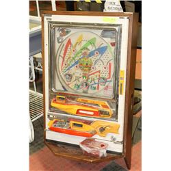 ANTIQUE PACHINKO MACHINE WITH STEEL BALLS