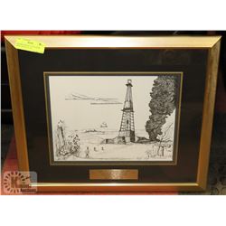 FRAMED, SIGNED, LTD EDITION PRINT "LEDUC #1" BY