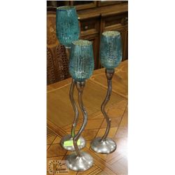 SET OF 3 CANDLE HOLDERS, APPROX. 26" TALL