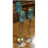 Image 1 : SET OF 3 CANDLE HOLDERS, APPROX. 26" TALL