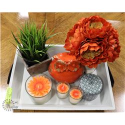 DECORATIVE TRAY WITH SHOWHOME PIECES