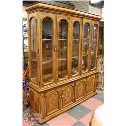 SKLAR PEPPLER BUFFET & HUTCH WITH HANDLAID DESIGN