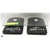 Image 1 : 2 STARFRIT GLASS WEIGH-SCALES-BLACK
