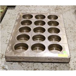 5 LARGE MUFFIN TRAYS (3 X 5)