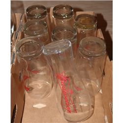 2 FLATS OF ASSORTED BEER GLASSES