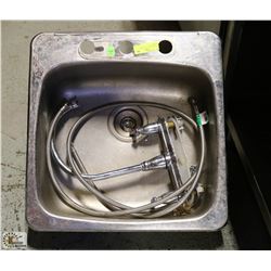 20" STAINLESS STEEL SINK & FAUCET