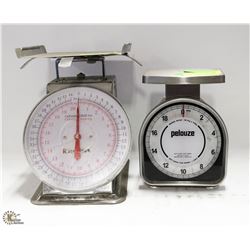 2 COMMERCIAL ANALOG WEIGH-SCALES (20KG)