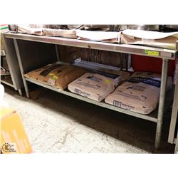 6 FT STAINLESS STEEL WORK TABLE W/ UNDERSHELF