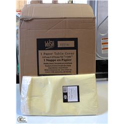 CASE OF 30 IVORY (LIGHT YELLOW) TISSUE TOP