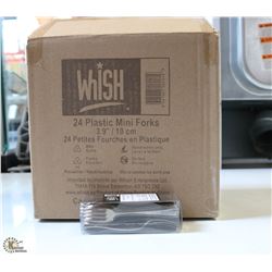 CASE OF 48 PKGS OF 24 (1000+)SILVER TONE MINI DELI