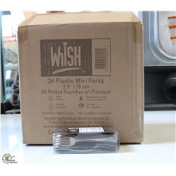CASE OF 48 PKGS OF 24 (1000+)SILVER TONE MINI DELI