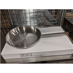 11" HEAVY DUTY STAINLESS FRY PAN INDUCTION READY